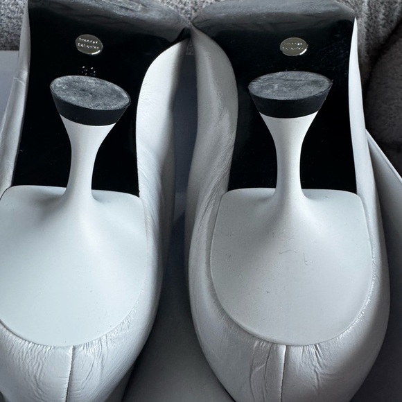 Proenza Shouler tee knee high boots baggy white nappa leather size 9 runway - Picture 15 of 16